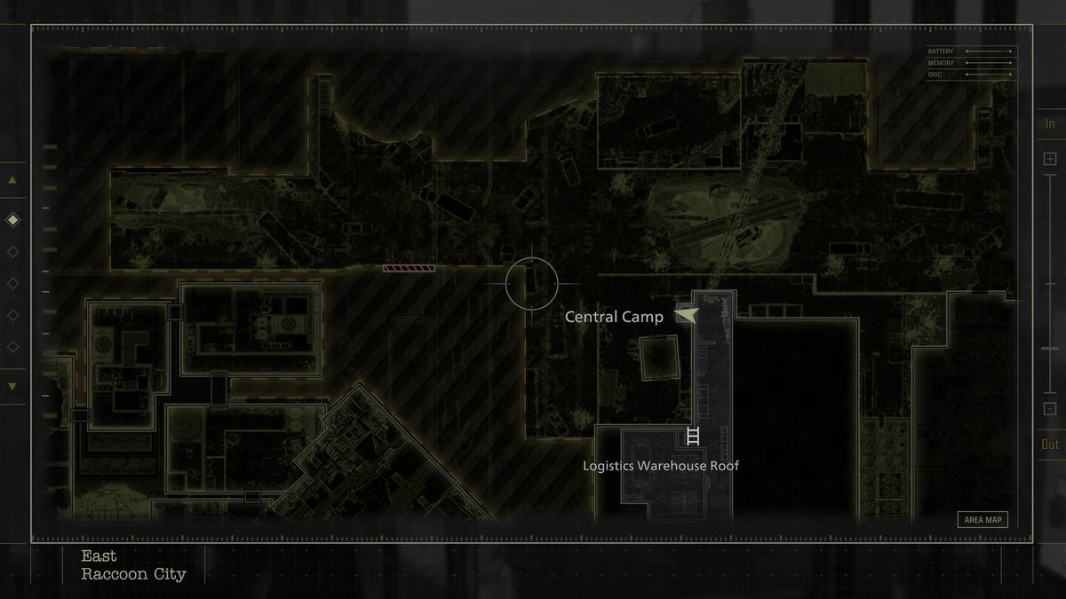 Resident Evil Requiem Mr. Raccoon - Logistics Warehouse roof
