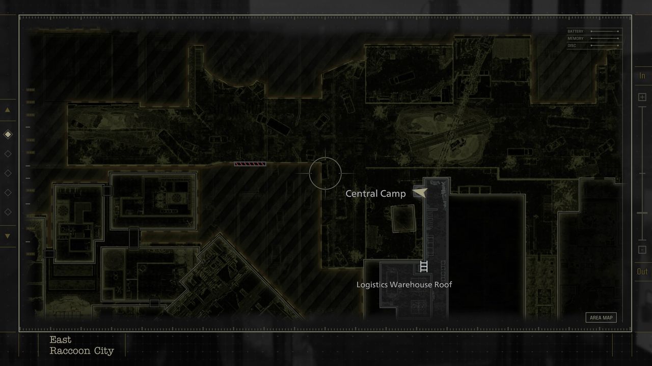 Resident Evil Requiem Mr. Raccoon - Logistics Warehouse roof