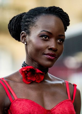 Lupita Nyong'o attends 'The Wild Robot' (Robot Salvaje) premiere during the 72nd San Sebastian Film Festival at Teatro Victoria Eugenia on September 22, 2024 in San Sebastian, Spain