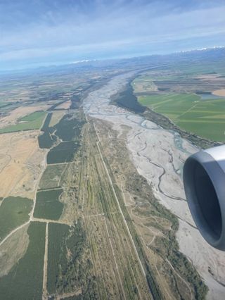 Tom DIxon snapshot from aeroplane flying over New Zealand