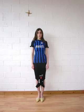 Conner Ives football jersey dress