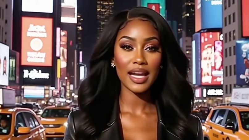 AI &#039;artist&#039; Xania Monet in an AI generated image of New York