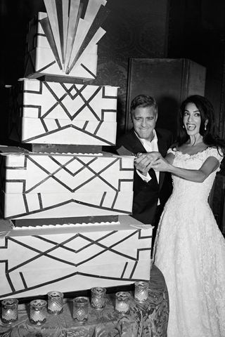 Amal Clooney Wearing Oscar de la Renta