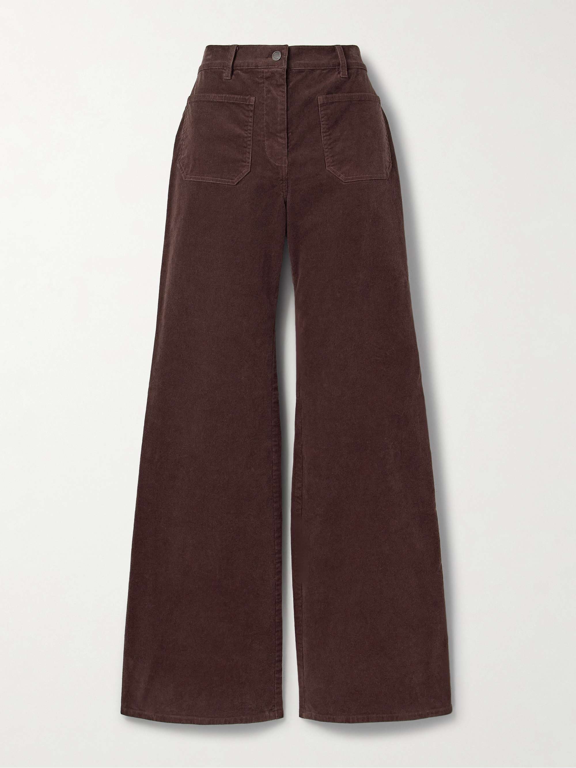 Florence Cotton-Blend Corduroy Flared Pants