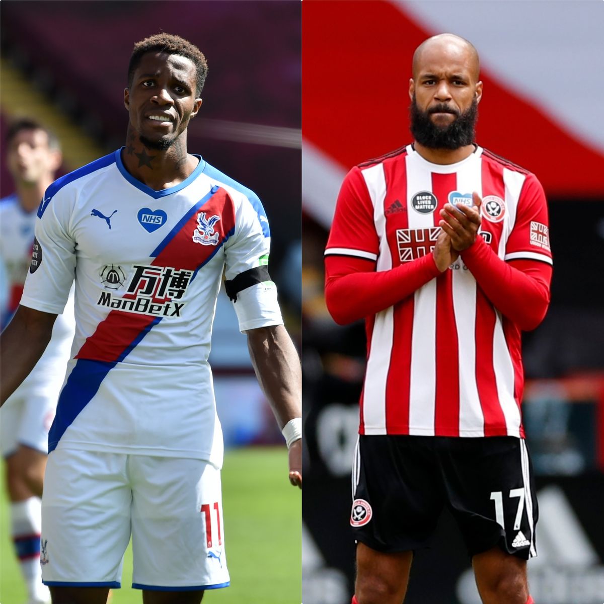 Wilfried Zaha and David McGoldrick