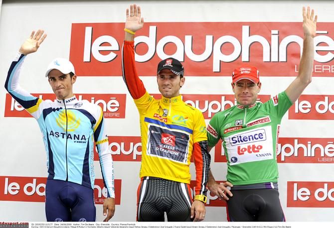 Alberto Contador, Alejandro Valverde and Cadel Evans made up the podium in 2009