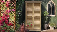outdoor closet in garden