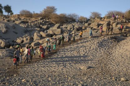 Tigrayan refugees.