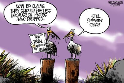 
&nbsp;Editorial cartoon U.S. oil BP