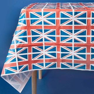 Union jack tablecloth for suggestion of a good coronation decoration