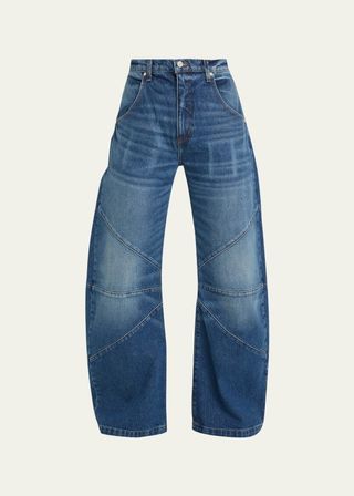 Frederic Mid-Rise Wide Curved Jeans