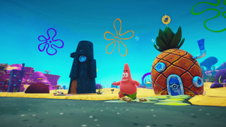 Screenshot from the 3D SpongeBob SquarePants-inspired Patrick Star Game for PS5