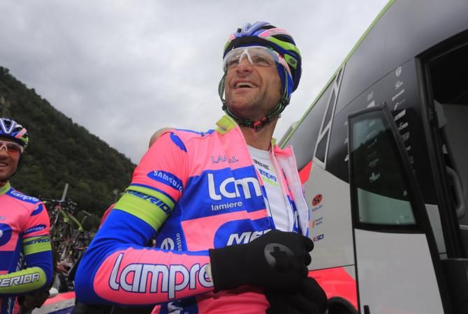 Michele Scarponi (Lampre-Merida) in good spirits