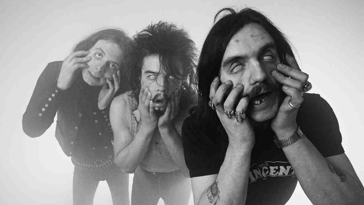 Motorhead posing for a photograph in 1980