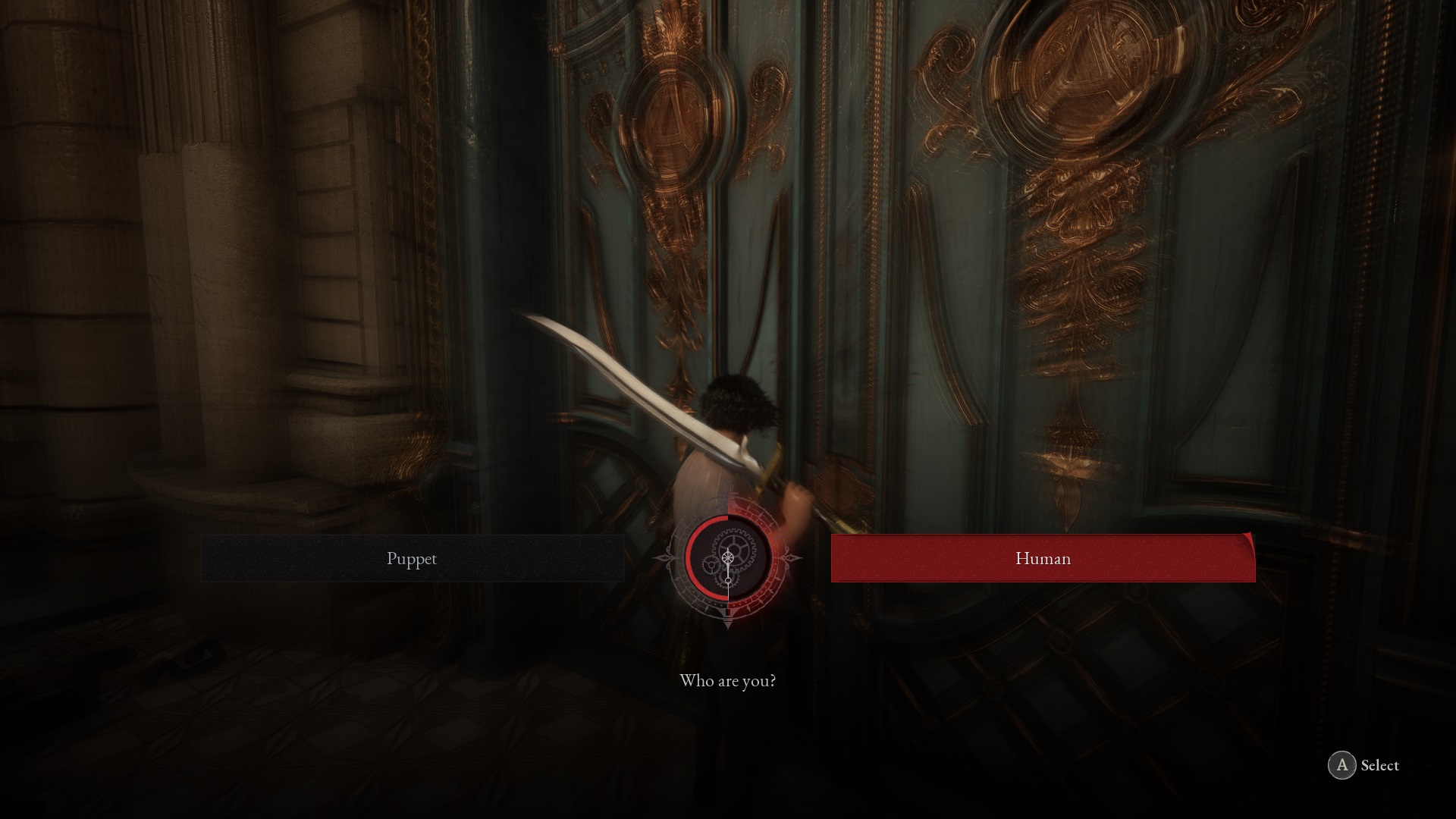 In-game Lies of P screenshot of the player lying to progress