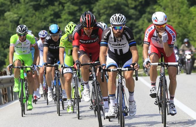 Simon Geschke (Giant Shimano) in the breakaway