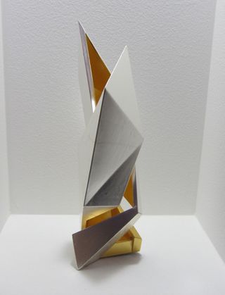 A maquette for Libeskind's lighting sculpture for Zumtobe