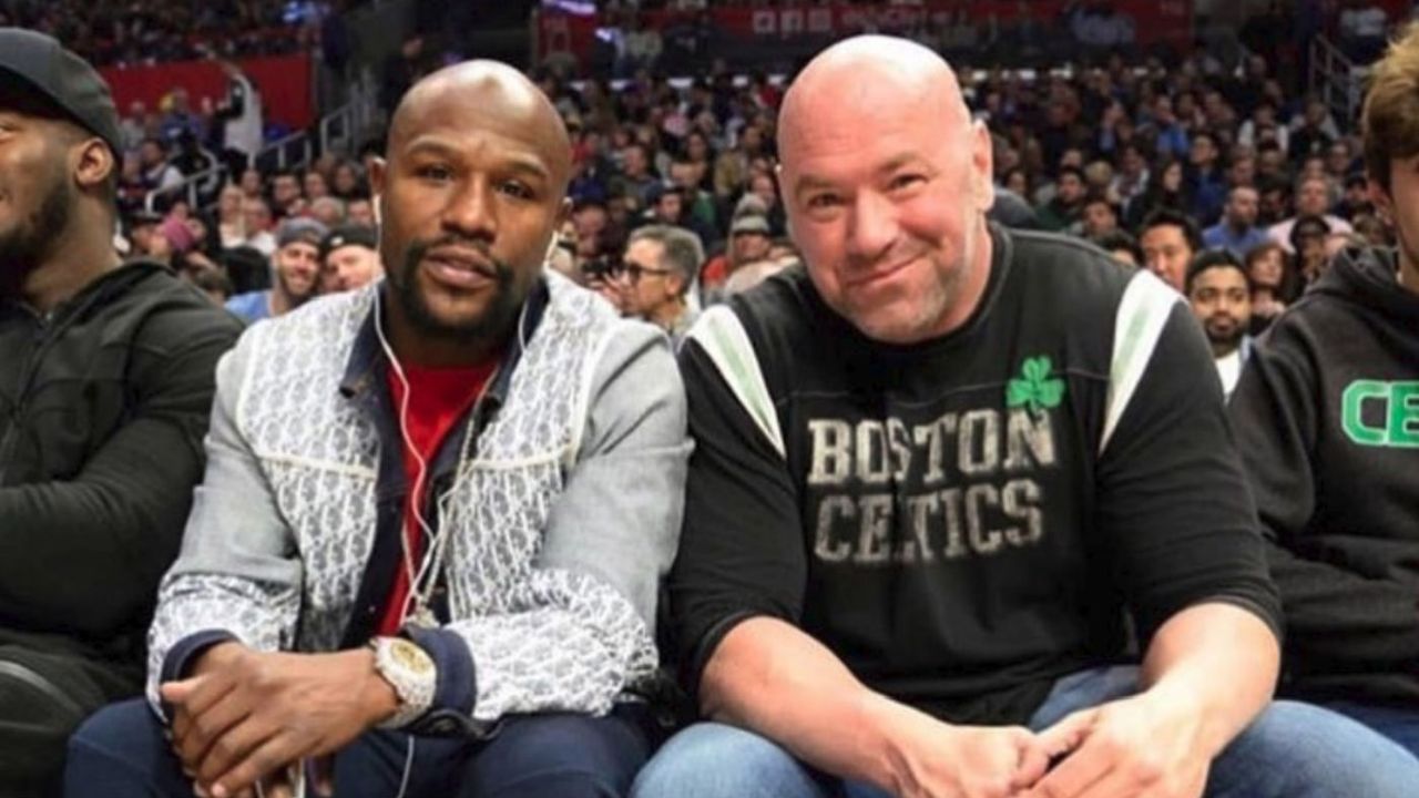 American boxer Floyd Mayweather and UFC president Dana White 