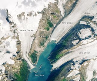 Barry Glacier, seen in August 2019.