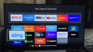 setting up Fire TV home screen apps