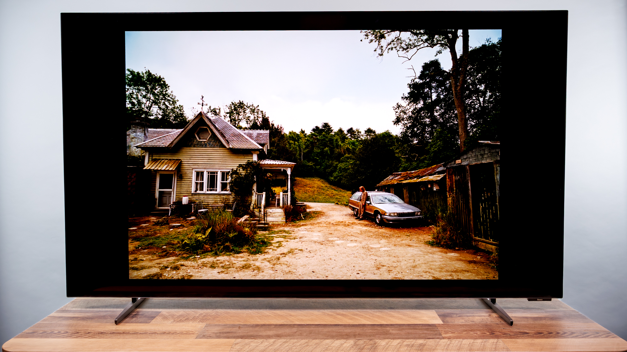 Roku Pro Series OLED TV on a desk