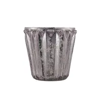 Fox &amp; Ivy Pink Mercury Tealight Holder, £3, Tesco
