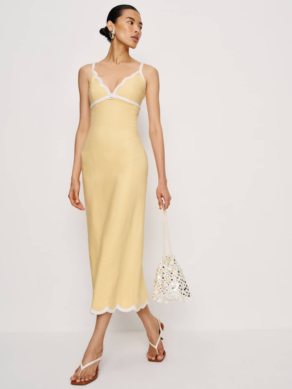 Reformation Sara Linen Dress