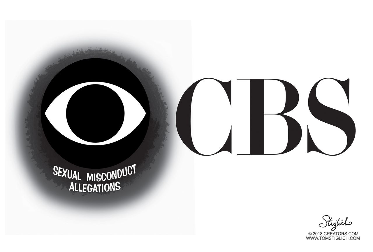 Editorial cartoon U.S. Les Moonves CBS sexual misconduct allegations