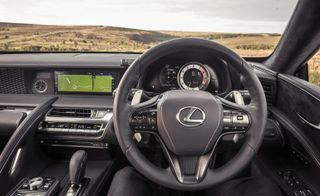 Lexus LC 500 dashboard and cockpit