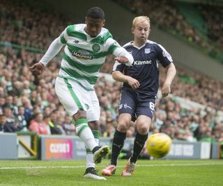 Saidy Janko, left, used to play for Celtic