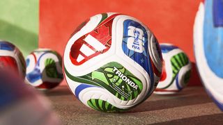 a photo of the world cup football