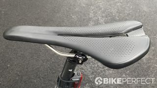 Bontrager Montrose Elite saddle textured top and protective bumpers