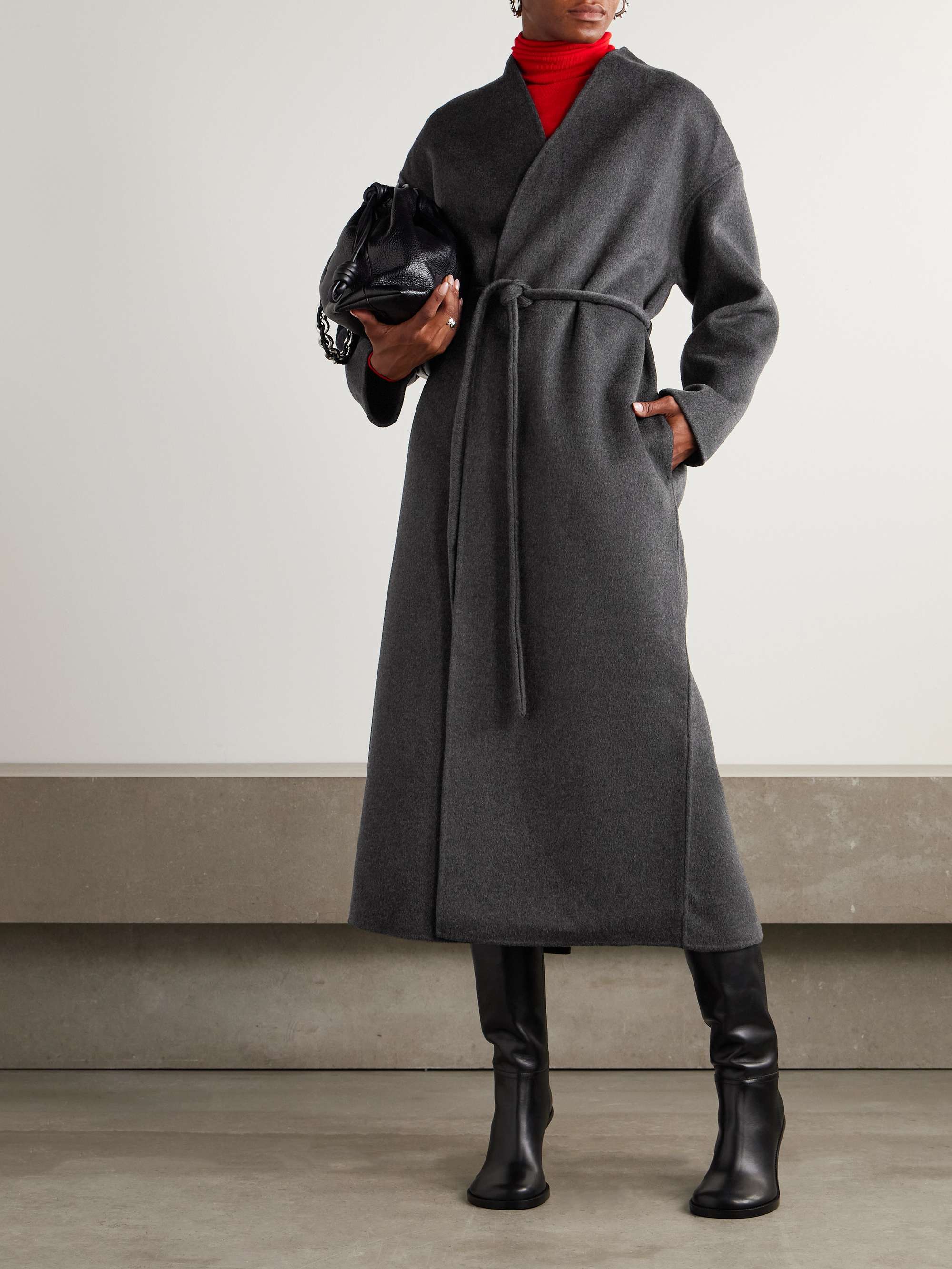 Hunter Belted Wool and Cashmere-Blend Coat
