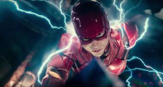 Ezra Miller Flash in Justice League