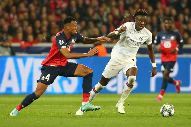 Gabriel battling with Tammy Abraham