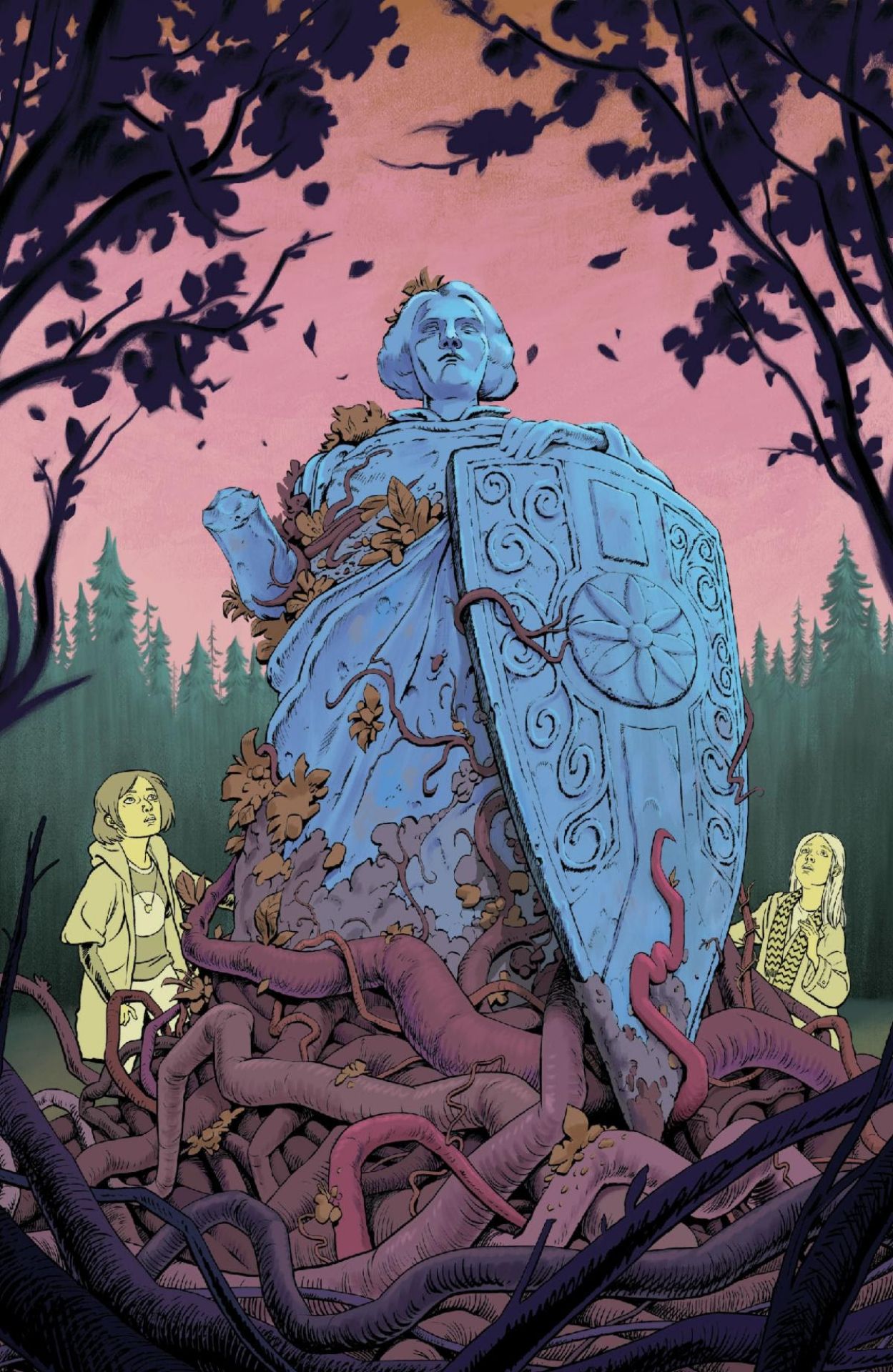 The Autumn Kingdom #1 variant cover by Malachi Ward