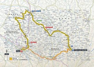 2018 Tour de France stage 18 map