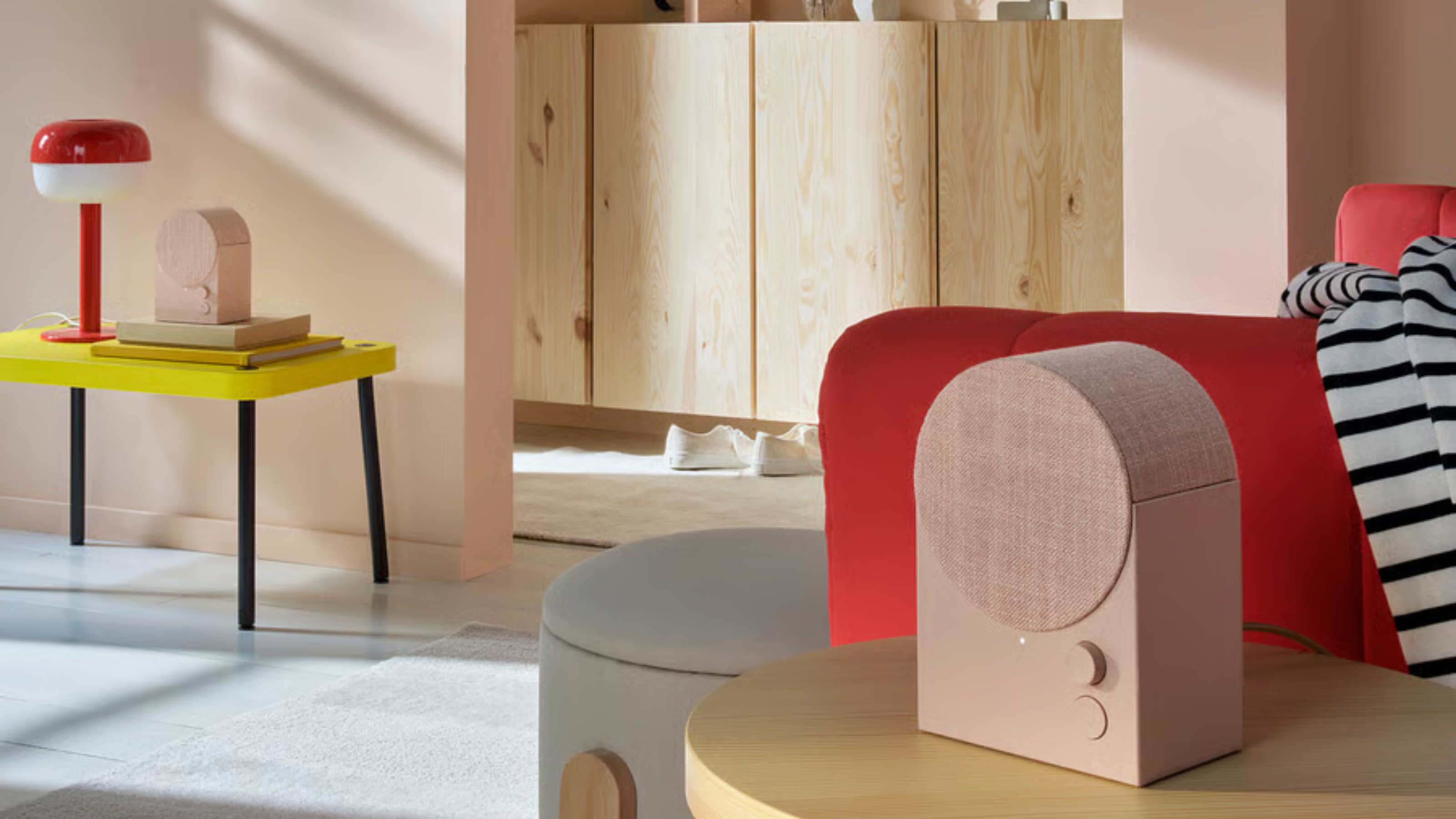 IKEA NATTBAD Speaker in Pink