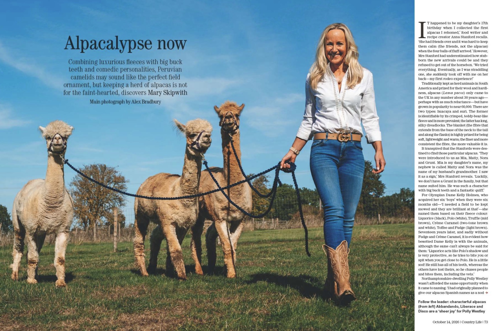 Spread from Country Life October 14, 2026