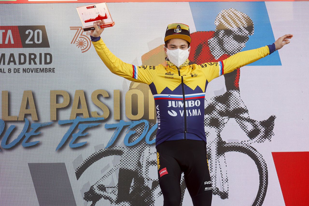 Vuelta Espana 2020 - 75th Edition - 8th stage Logrono - Alto de Moncalvillo 164 km - 28/10/2020 - Primoz Roglic (SLO - Team Jumbo - Visma) - photo Luis Angel Gomez/BettiniPhoto&Acirc;&copy;2020