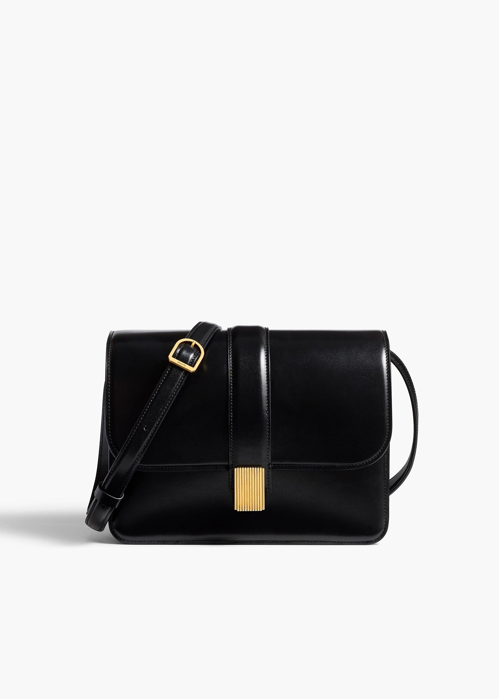 Khaite, Blake Crossbody Bag in Black Leather