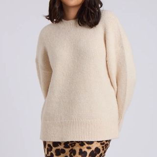 cream knitted jumper