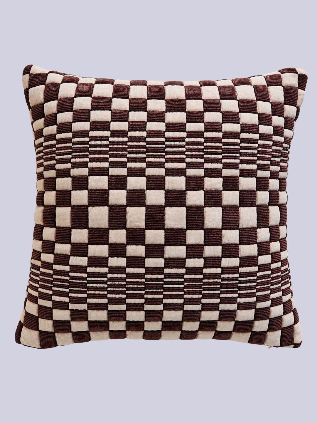 M&amp;amp;S, Chenille Checked Quilted Cushion