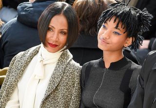PARIS, FRANCE - MARCH 08: Jada Pinkett Smith and Willow Smith attend the Chanel show as part of the Paris Fashion Week Womenswear Fall/Winter 2016/2017 on March 8, 2016 in Paris, France. (Photo by Peter White/Getty Images)