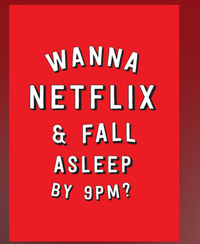 Wanna Netflix &amp; Fall Asleep by 9pm Valentine's Card, £3.49 | Scribbler