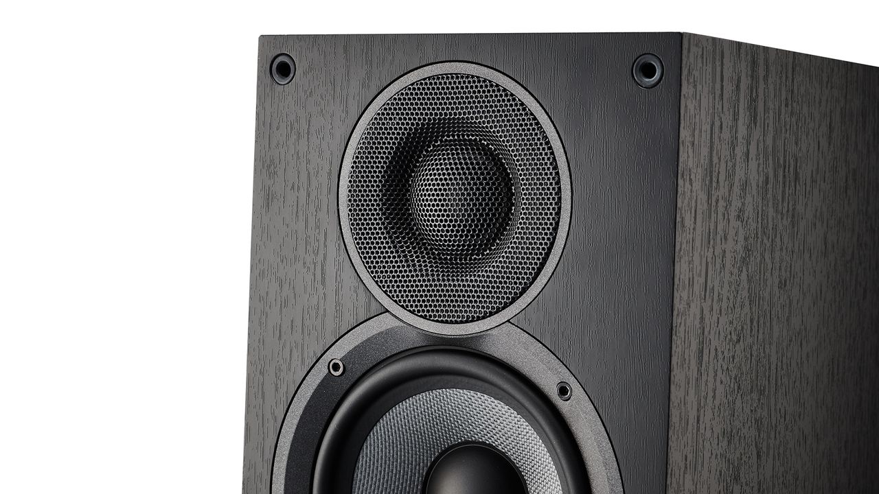 Tweeter on the Elac Debut 2.0 F5.2 floorstanding speakers