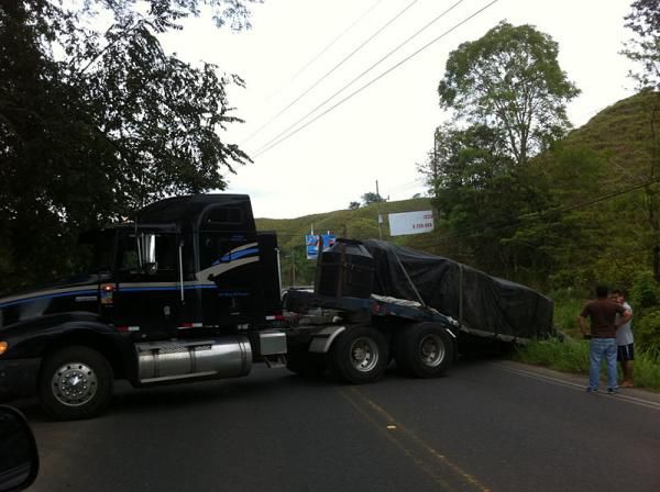 In Costa Rica, you never know what might be blocking the road.