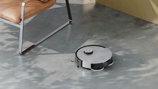 Ecovacs Deebot X1 Omni robot vacuum cleaning hard floor