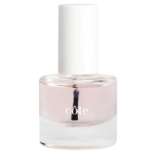 Cote Beauty Nail Strengthening Base Coat, Smooths Nails With Horsetail Extract, Vegan, Cruelty-Free, Fast Drying Nail Strengthener Base Coat, Primer for Polished Nails, 0.27 Fl Oz (8 Ml)