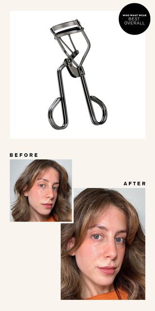 Tweezerman Lash Curler before and after